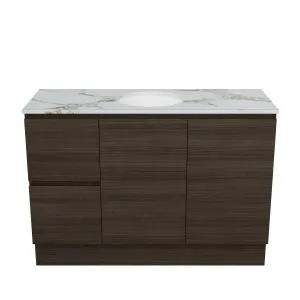 Hunter Vanity Floor Standing 1200 Centre WG Basin SilkSurface UC Top by Timberline, a Vanities for sale on Style Sourcebook