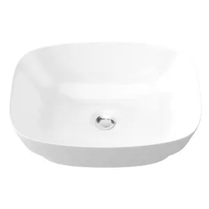 Lorenzo Semi Inset Basin 500x390 Gloss White by Timberline, a Basins for sale on Style Sourcebook