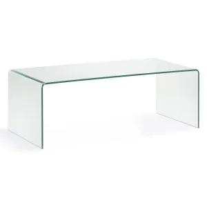 Burano glass coffee table 110 x 50 cm by Kave Home, a Coffee Table for sale on Style Sourcebook