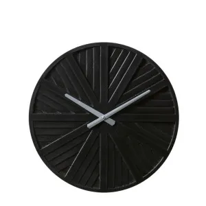 Jayanta Wall Clock Black - 40cm x 4cm by James Lane, a Clocks for sale on Style Sourcebook