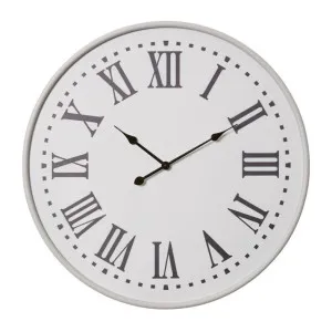 Parker Wall Clock White - 80cm by James Lane, a Clocks for sale on Style Sourcebook