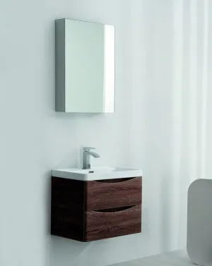 Bel Bagno Ancona Rose Wood 600mm Single Bowl Wall Hung Vanity And Basin by Bel Bagno, a Vanities for sale on Style Sourcebook