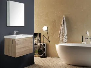 Bel Bagno Roxanne White Oak 600mm Single Bowl Wall Hung Vanity by Bel Bagno, a Vanities for sale on Style Sourcebook