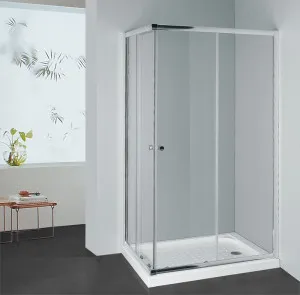 Covey Semi-Frame Corner Open Door Sliding Chrome by Covey, a Shower Screens & Enclosures for sale on Style Sourcebook