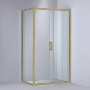 Covey Brushed Gold Semi-Frameless Sliding Door by Covey, a Shower Screens & Enclosures for sale on Style Sourcebook