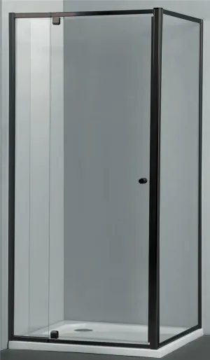 Covey Semi-Frameless Pivotal Door Black by Covey, a Shower Screens & Enclosures for sale on Style Sourcebook