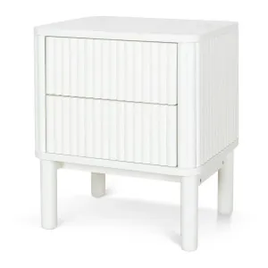 Ex Display - Melita Bedside Table - White by Interior Secrets - AfterPay Available by Interior Secrets, a Bedside Tables for sale on Style Sourcebook