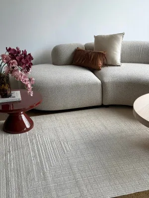 Nyla Frames Cream Beige Rug - JD02A by Wild Yarn, a Contemporary Rugs for sale on Style Sourcebook