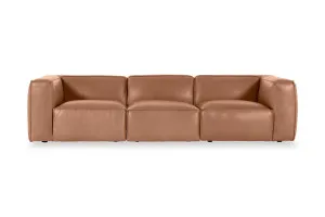 Linden Leather 4 Seat Sofa, Brown, by Lounge Lovers by Lounge Lovers, a Sofas for sale on Style Sourcebook