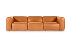 Linden Leather 4 Seat Sofa, Phoenix Tan, by Lounge Lovers by Lounge Lovers, a Sofas for sale on Style Sourcebook