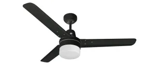 Revelair Roma 48" 3 Blade Ceiling Fan With B22 Light Black by Revelair, a Ceiling Fans for sale on Style Sourcebook