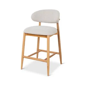 Heizer 65cm Oak Bar Stool - Coastal Beige by Interior Secrets - AfterPay Available by Interior Secrets, a Bar Stools for sale on Style Sourcebook