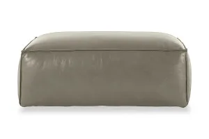 Linden Leather Ottoman, Texas Moss, by Lounge Lovers by Lounge Lovers, a Ottomans for sale on Style Sourcebook