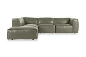 Linden Leather Left Corner Sofa, Texas Moss, by Lounge Lovers by Lounge Lovers, a Sofas for sale on Style Sourcebook