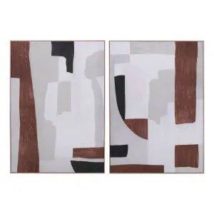 Tonal Tapestries Box Framed Canvas Set of 2 in 100 x 140cm by OzDesignFurniture, a Painted Canvases for sale on Style Sourcebook