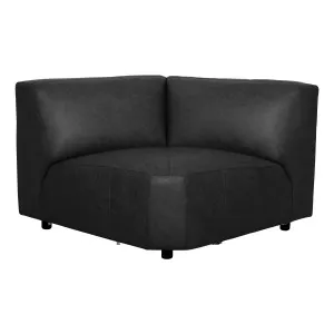 Harry Sofa Corner in Ultra Leather Black by OzDesignFurniture, a Sofas for sale on Style Sourcebook