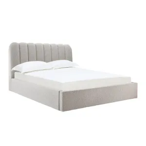 Maeve Boucle Lift Bed Frame Pumice by James Lane, a Beds & Bed Frames for sale on Style Sourcebook