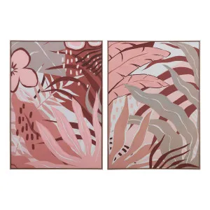 Tropical Collage Box Framed Canvas Set of 2 in 103 x 143cm by OzDesignFurniture, a Painted Canvases for sale on Style Sourcebook