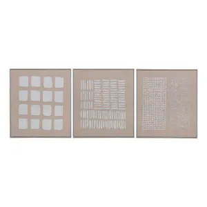 Linear Shapes Box Framed Canvas Set of 3 in 83 x 83cm by OzDesignFurniture, a Painted Canvases for sale on Style Sourcebook