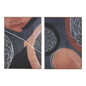 Indigo Field Box Framed Canvas Set of 2 in 102 x 142cm by OzDesignFurniture, a Painted Canvases for sale on Style Sourcebook