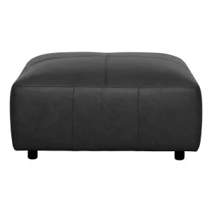 Harry Ottoman in Ultra Leather Black by OzDesignFurniture, a Ottomans for sale on Style Sourcebook