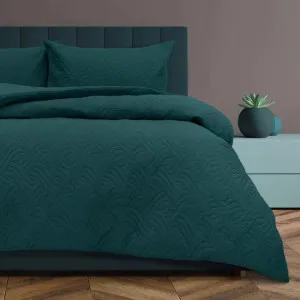 Ardor Boudoir Asher Deep Teal Quilt Cover Set by null, a Quilt Covers for sale on Style Sourcebook