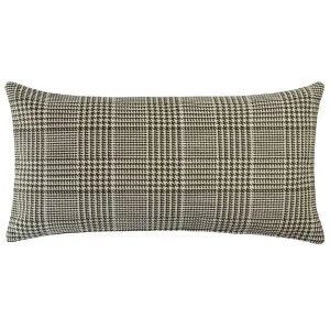 Beaumont Rectangle Houndstooth Green Cushion - 80X40cm by Urban Road, a Cushions, Decorative Pillows for sale on Style Sourcebook