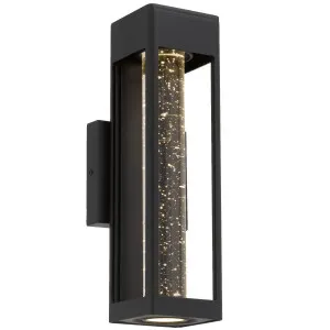 Telbix Hollis 35 LED Outdoor Wall Light Black by Telbix, a Outdoor Lighting for sale on Style Sourcebook