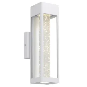 Telbix Hollis 35 LED Outdoor Wall Light White by Telbix, a Outdoor Lighting for sale on Style Sourcebook