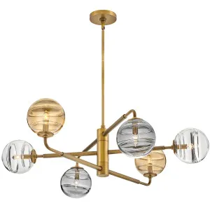 Fredrick Ramond Oberond Chandelier by Hinkley Heritage Brass by Hinkley, a Chandeliers for sale on Style Sourcebook