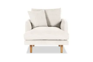 Hampton Modern Armchair, Ivory, by Lounge Lovers by Lounge Lovers, a Chairs for sale on Style Sourcebook