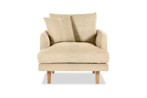 Hampton Modern Armchair, Florence Natural, by Lounge Lovers by Lounge Lovers, a Chairs for sale on Style Sourcebook