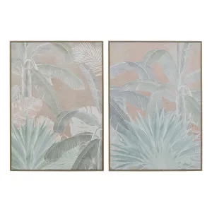 Natural Botanical Box Framed Canvas Set of 2 in 103 x 143cm by OzDesignFurniture, a Painted Canvases for sale on Style Sourcebook