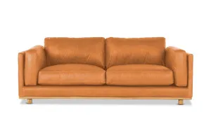 Nevada Leather 3 Seat Sofa, Phoenix Tan, by Lounge Lovers by Lounge Lovers, a Sofas for sale on Style Sourcebook