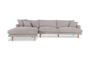 Hampton Left Chaise Sofa, Grey, by Lounge Lovers by Lounge Lovers, a Sofas for sale on Style Sourcebook