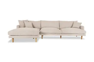 Hampton Left Chaise Sofa, Como Natural, by Lounge Lovers by Lounge Lovers, a Sofas for sale on Style Sourcebook