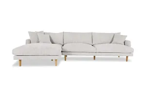 Hampton Left Chaise Sofa, Grey, by Lounge Lovers by Lounge Lovers, a Sofas for sale on Style Sourcebook