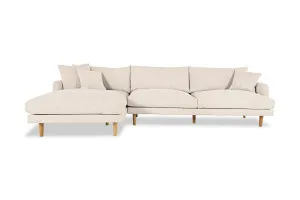 Hampton Left Chaise Sofa, Sienna Natural, by Lounge Lovers by Lounge Lovers, a Sofas for sale on Style Sourcebook