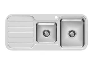 1000 Series 1 And 3/4 Lh Bowl Sink With Drainer With Hole Polished | Made From Stainless Steel By Phoenix by PHOENIX, a Kitchen Sinks for sale on Style Sourcebook