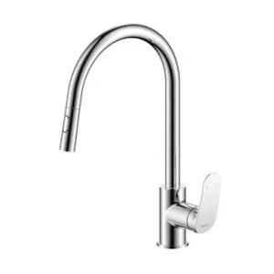 Winton Sink Mixer With Pullout And Veggie Spray Lf | Made From Brass In Chrome Finish By Raymor by Raymor, a Kitchen Taps & Mixers for sale on Style Sourcebook