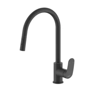 Winton Sink Mixer With Pullout And Veggie Spray Lf | Made From Brass In Black By Raymor by Raymor, a Kitchen Taps & Mixers for sale on Style Sourcebook