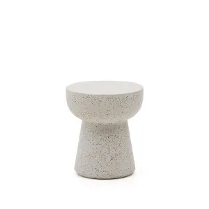 Pada white terrazzo side table, Ø 40 cm by Kave Home, a Tables for sale on Style Sourcebook