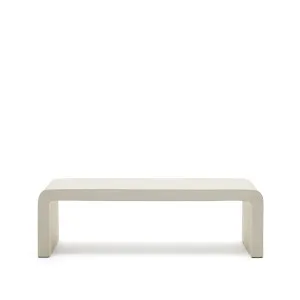 Aiguablava coffee table in white cement, 135 x 65 cm by Kave Home, a Tables for sale on Style Sourcebook