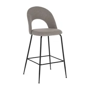 Mahalia light grey stool height 63 cm by Kave Home, a Bar Stools for sale on Style Sourcebook