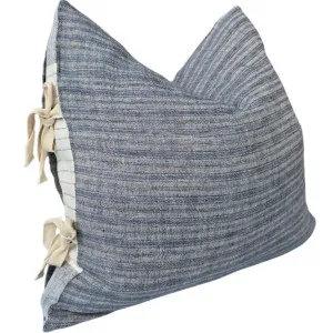 LIMITED EDITION | Malibu Breeze Linen Cushion 55cm Square - Side Knot by Macey & Moore, a Cushions, Decorative Pillows for sale on Style Sourcebook