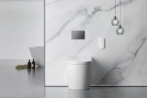 Lafeme Crawford Smart Toilet Wall Faced Package W/ Autoflush Gloss White by Lafeme, a Toilets & Bidets for sale on Style Sourcebook