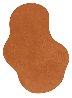 Oluchi Terracotta Brown Irregular Washable Rug by Miss Amara, a Contemporary Rugs for sale on Style Sourcebook