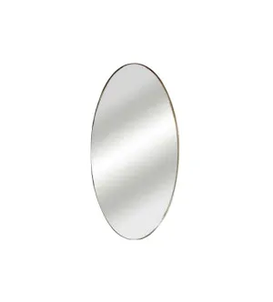 Slim Oval Wall Mirror - 2 sizes and 3 colours available Gold 1000mm x 525mm by Luxe Mirrors, a Mirrors for sale on Style Sourcebook