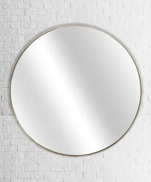 Slim Round Wall Mirror - 2 sizes and 3 colours available White 800mm by Luxe Mirrors, a Mirrors for sale on Style Sourcebook