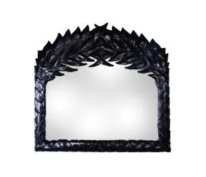 Duran Carved Leaves Wall Mirror 100cm x 80cm by Luxe Mirrors, a Mirrors for sale on Style Sourcebook